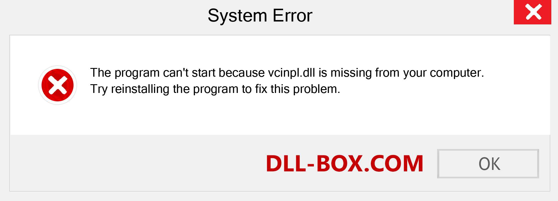  vcinpl.dll file is missing?. Download for Windows 7, 8, 10 - Fix  vcinpl dll Missing Error on Windows, photos, images